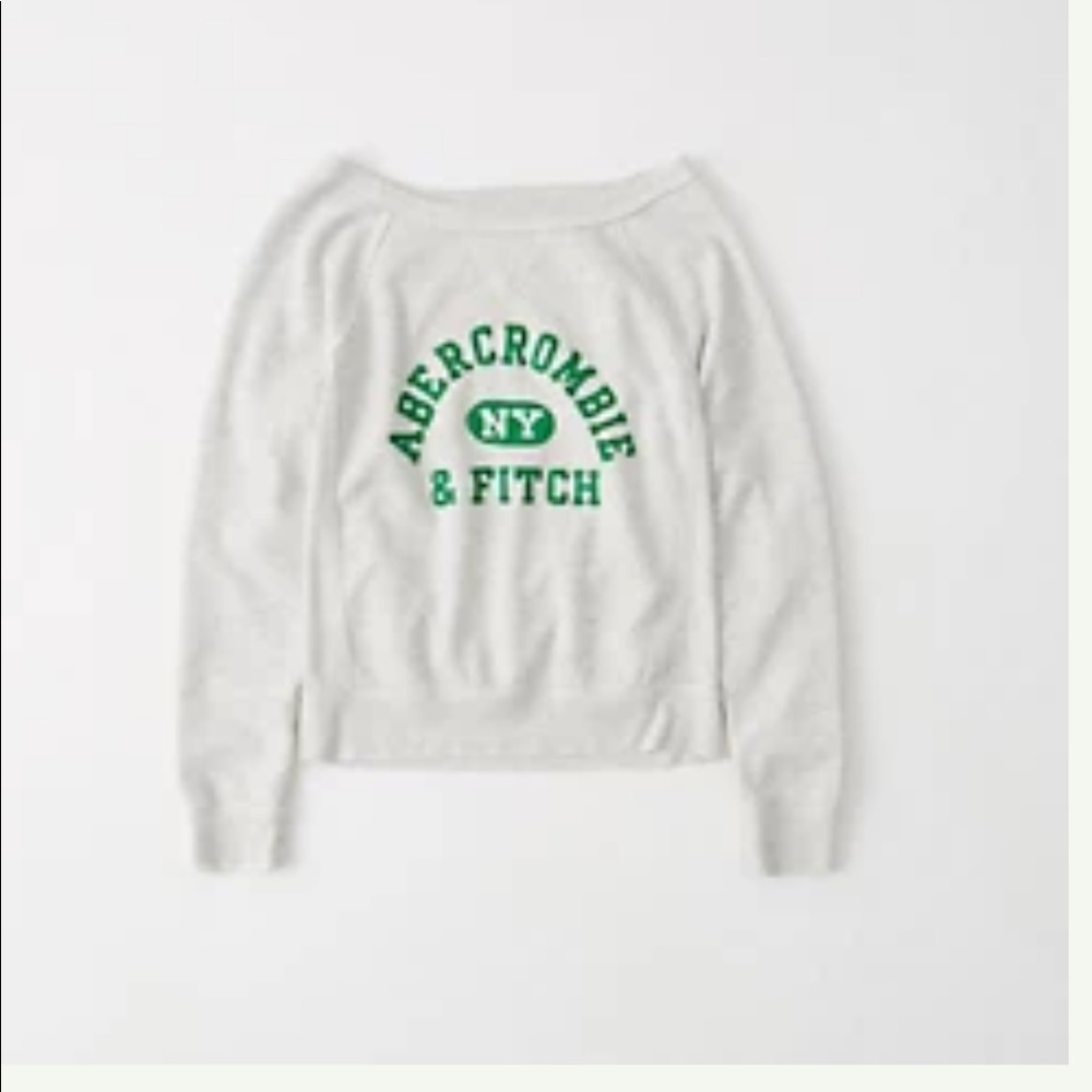 NWOT Abercrombie Logo Crew Sweatshirt